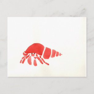 Red Hermit Crab Postkarte