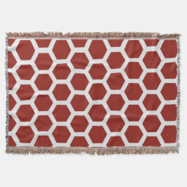 Red Hexalink Minimalistisch Geometrie Nahtloses Mu Decke