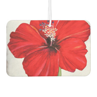 Red Hibiskus Air Freshener Autolufterfrischer