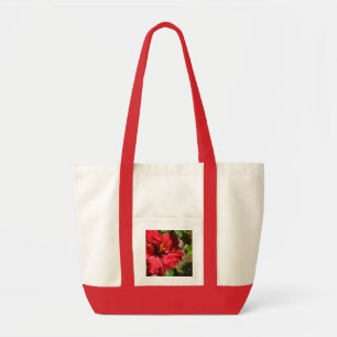 Red Hibiskus Bag Tragetasche