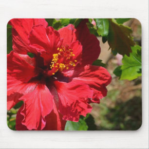 Red Hibiskus Mouse Pad Mousepad