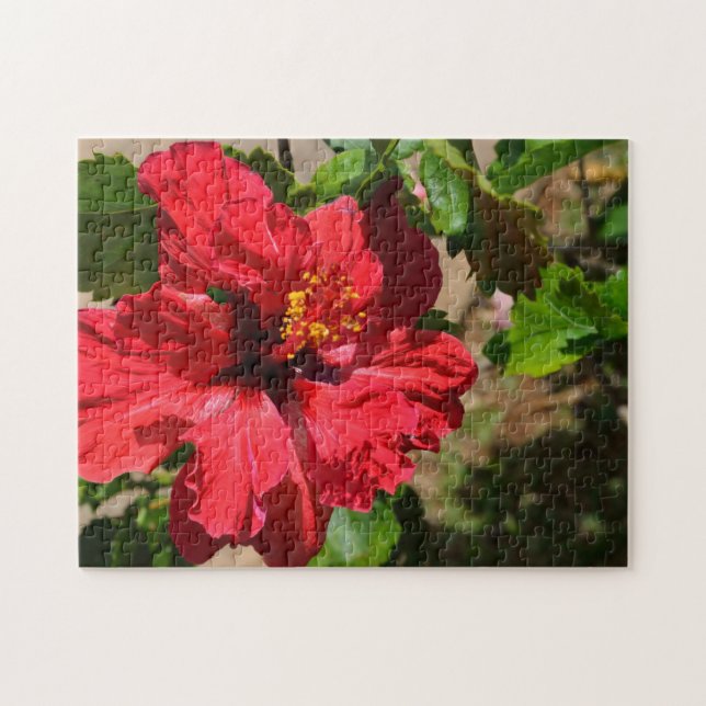 Red Hibiskus Puzzle (Horizontal)