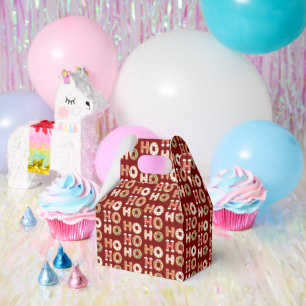 Red Ho Ho Ho Gingerbrot Kekswein Weihnachten Geschenkschachtel