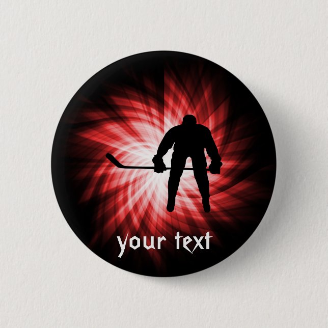Red Hockey Button (Vorderseite)