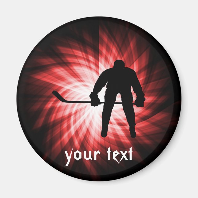 Red Hockey Magnet (Vorne)