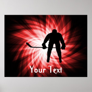 Red Hockey Poster