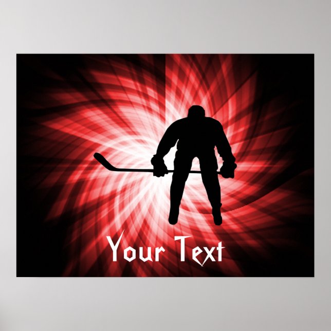 Red Hockey Poster (Vorne)