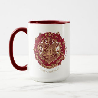 Red HOGWARTS™ Wappen Holiday Wreath Tasse