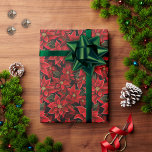 Red Holiday Christmas Poinsettia Pattern Geschenkpapier<br><div class="desc">Lebhafte rote Poinsettien sind das Sinnbild für Feiertagssjubeln und -feiern. Ob Sie nun eine Touch der Festlichkeit oder eine aufschlussreiche Urlaubsphilosophie hinzufügen möchten, dieses Design ist die perfekte Wahl. Das ideale Weihnachtsthema, das während der ganzen Wintersaison funktioniert, die kräftigen Rottöne und die tiefen Grüntöne der Blätter sorgen für eine klassische...</div>