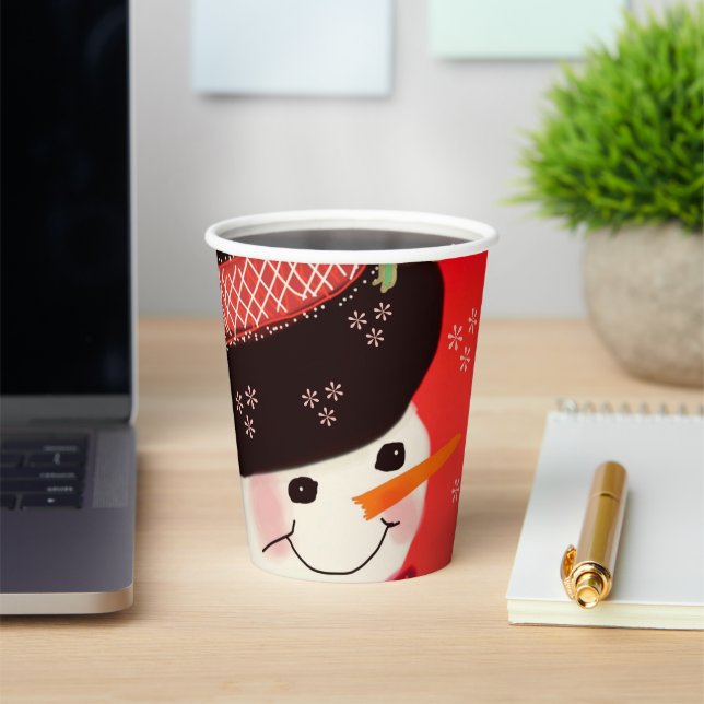 Red Holiday Designer Pappbecher (InSitu)