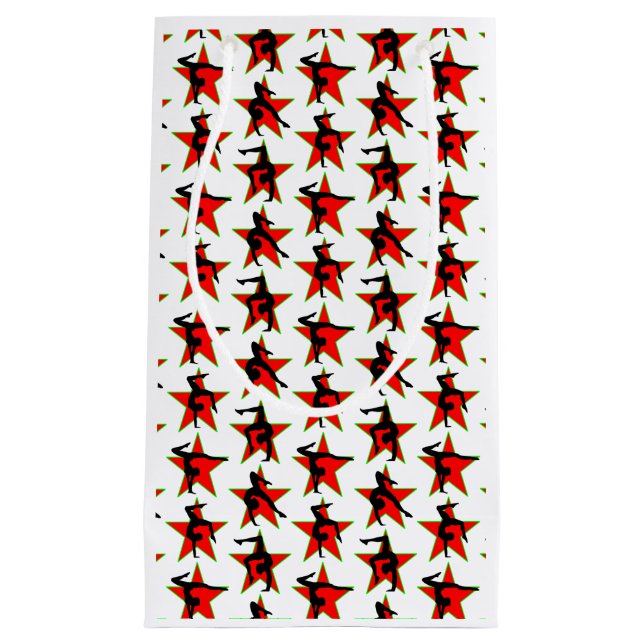 RED HOLIDAY GYMNASTICS DESIGN KLEINE GESCHENKTÜTE (Vorderseite)