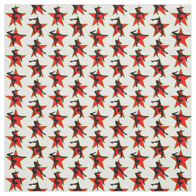 RED HOLIDAY GYMNASTICS DESIGN STOFF (Muster)