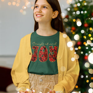 Red Holiday Weihnachten Poinsettia Comfort & Freud T-Shirt