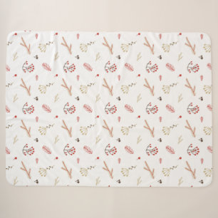 Red Holly Berry Holiday Sherpadecke