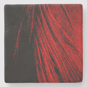 Red Horse Mane Abstrakt Stone Untersetzer