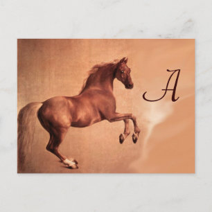 RED HORSE MONOGRAM POSTKARTE