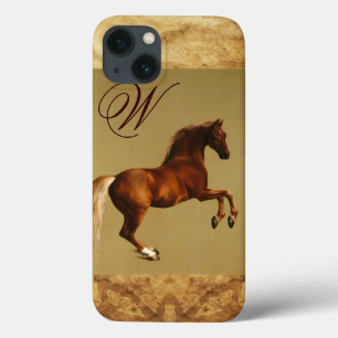 RED HORSE Parchment Monogram Case-Mate iPhone Hülle