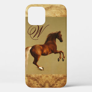 RED HORSE Parchment Monogram Case-Mate iPhone Hülle