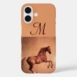 RED HORSE Parchment Monogram iPhone 16 Hülle
