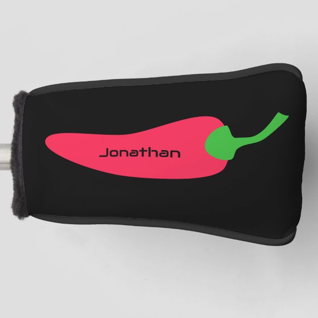 Red Hot Chili Pepper Fügen Sie Ihren Namen Fun Nov Golf Headcover (Vorderseite)