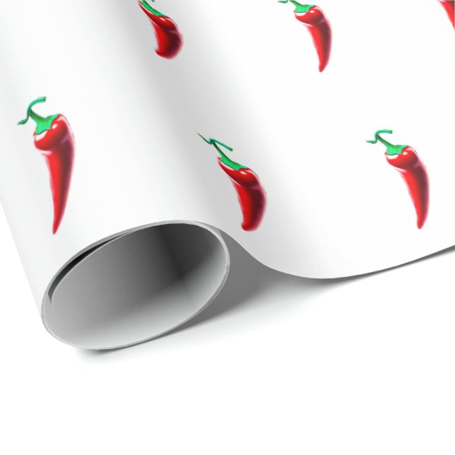 Red Hot Chili Pepper Geschenkpapier (Rolleneckpunkt)