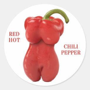 Red Hot Chili Pepper Runder Aufkleber