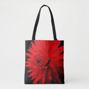 Red Hot Dahlia Abstrakte Blume Art