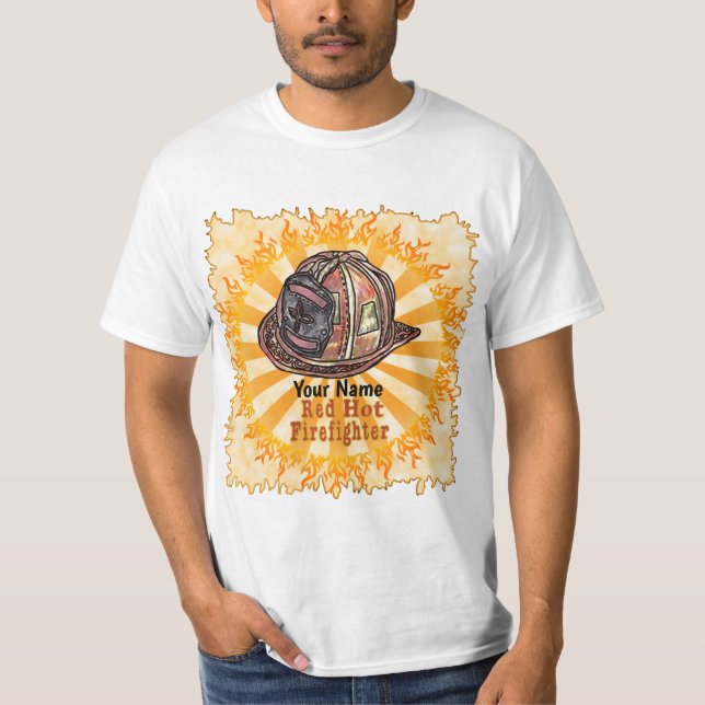 Red Hot FireFighter T - Shirt (Vorderseite)