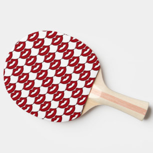 Red Hot Lips Ping Pong Paddle Tischtennis Schläger