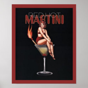 Red Hot Martini Poster