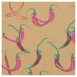 Red Hot Paprikaschoten  Stoff