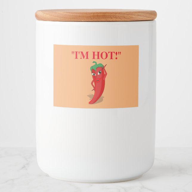 Red Hot Pepper Diva Lebensmitteletikett (Vorderseite)