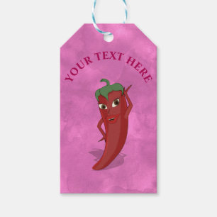 Red Hot Pepper Diva Pink Farbe Geschenkanhänger