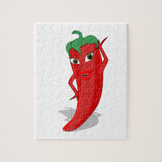 Red Hot Pepper Diva Puzzle (Vertikal)