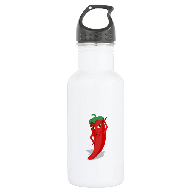 Red Hot Pepper Diva Stainless Edelstahlflasche (Vorderseite)