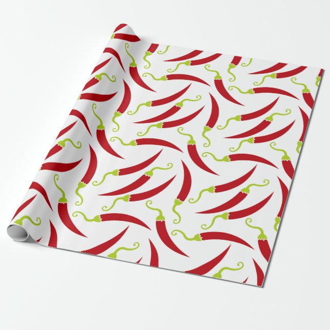 Red Hot Pepper Geschenkpapier (Ungerollt)