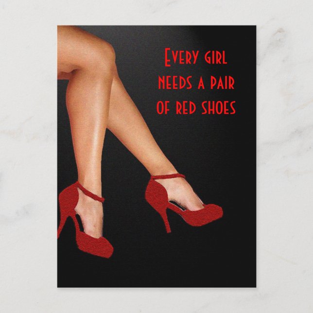 Red Hot Shoes Postcard Postkarte (Vorderseite)