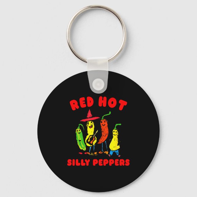 Red Hot Silly Peppers, Funny  Schlüsselanhänger (Vorderseite)
