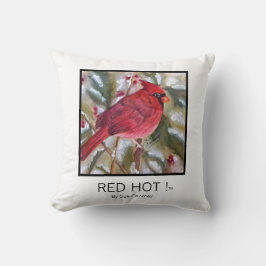 RED HOT Weihnachten Kardinal Kissen