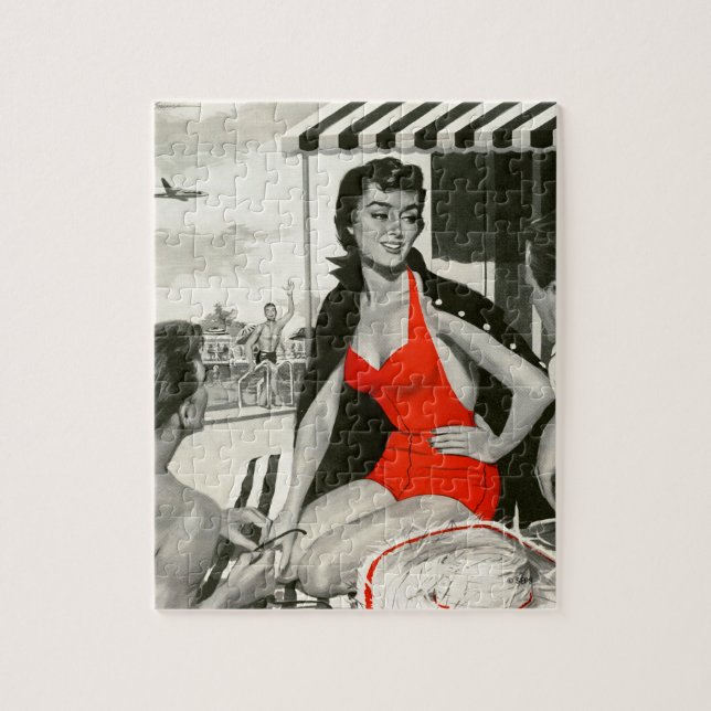 Red Hot Woman Puzzle (Vertikal)