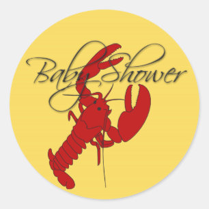 Red Hummer Crayfish Baby Shooting Stickers