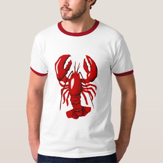 Red Hummer Mens Ringer T - Shirt (Vorderseite)