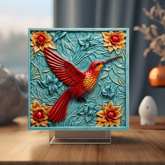Red Hummingbird Imitats 3D Fliese (Von Creator hochgeladen)