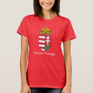 RED Hungary-Wappen Nemzeti Tizenegy-T - Shirt