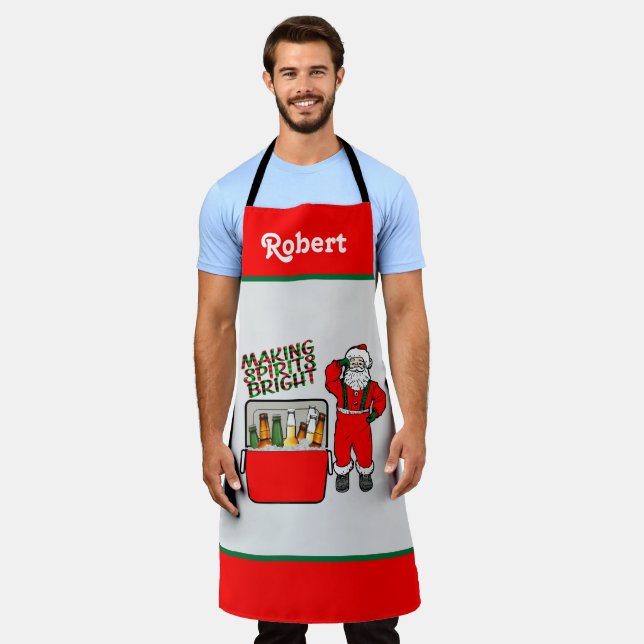 Red Ice Brust mit Bier und Santa Schürze (Getragen)