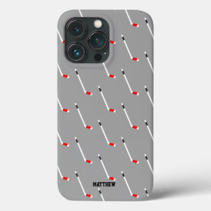 Red Ice Hockey Stick Pattern Personalisiert Case-Mate iPhone Hülle