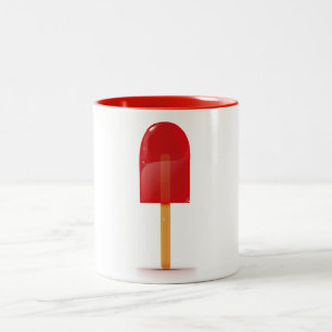 Red Ice Lolly Zweifarbige Tasse