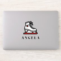 Red Ice-Skaten Star Skate Girl's Name Niedlich