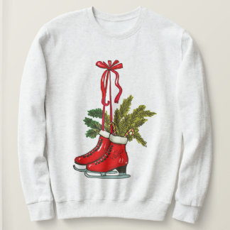 Red Ice Skates Sweatshirt