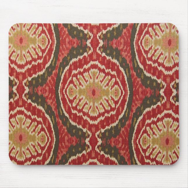 Red Ikat Mousepad (Vorne)